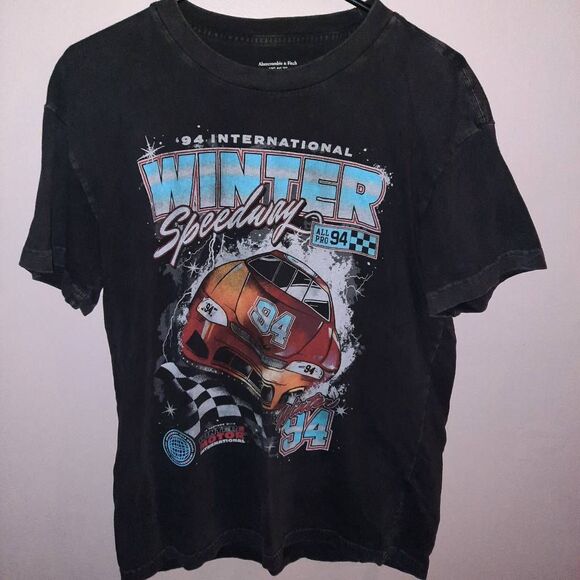 Abercrombie & Fitch Soft A&F Car Tshirt Size Medium - Picture 1 of 3